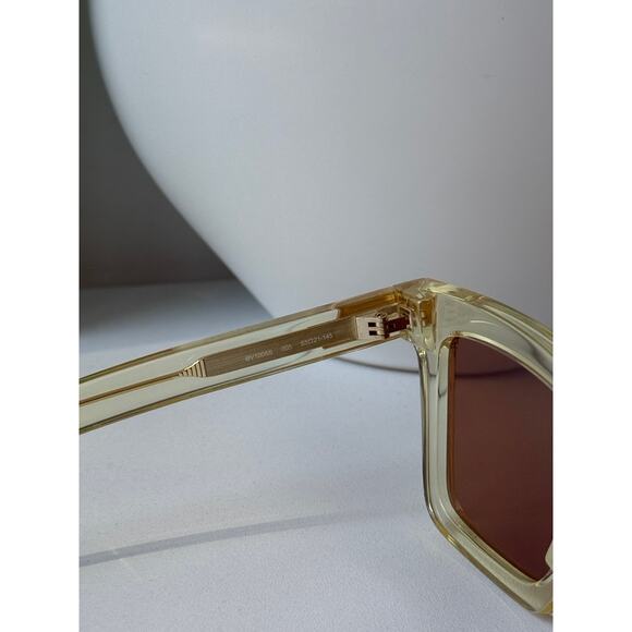 NEW Bottega Veneta BV1005S Unisex Clear Square Sunglasses